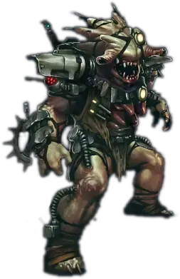 Illustration of the Flesh Raider species