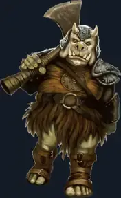 Illustration of the Gamorrean species