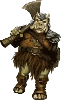 Illustration of the Gamorrean species